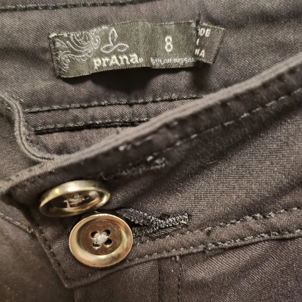 Prana Halle Women's Straight-Leg Hiking/Activewear Pants in Charcoal Black - Picture 4 of 6